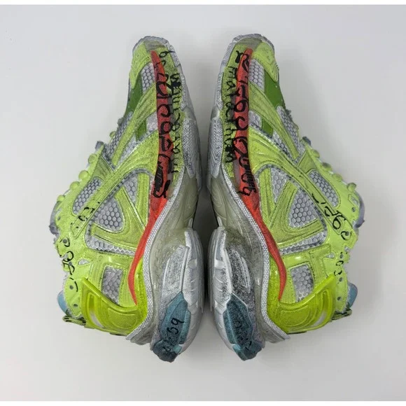 Balenciaga Marathon Runner Sneaker Yellow Unreleased Demna Size 10 US 43 EU - Picture 3 of 10